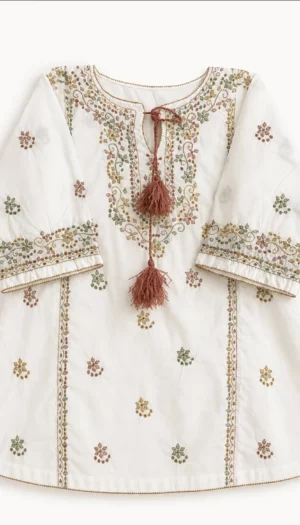 oni kids - white dress- chameli