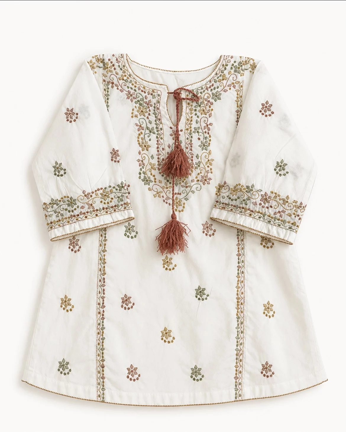 oni kids - white dress- chameli