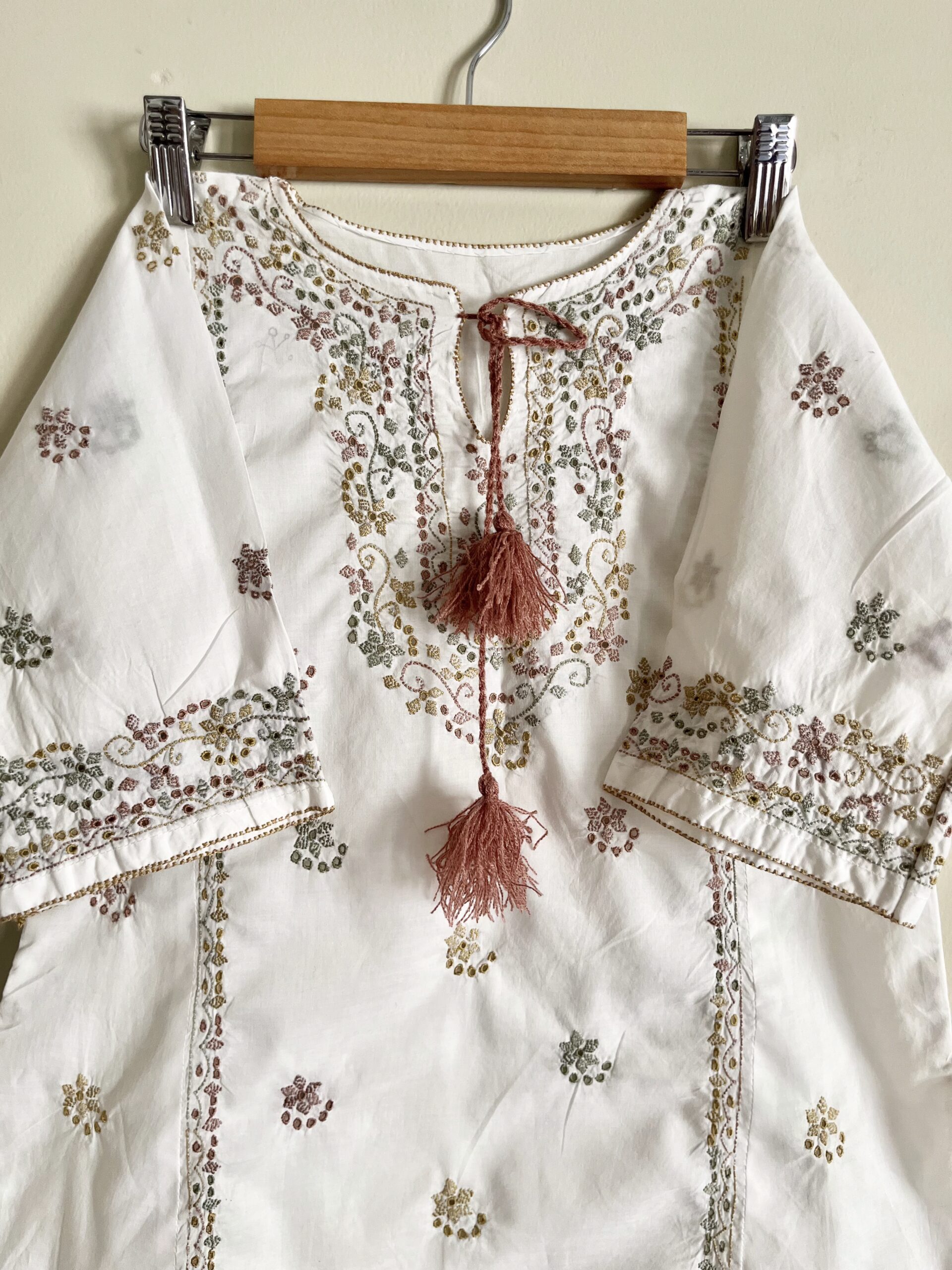 Oni duo off white kurta shalwar